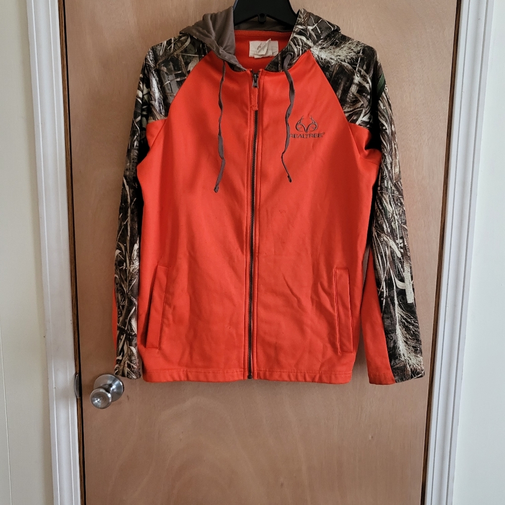 Realtree orange and camo sweater